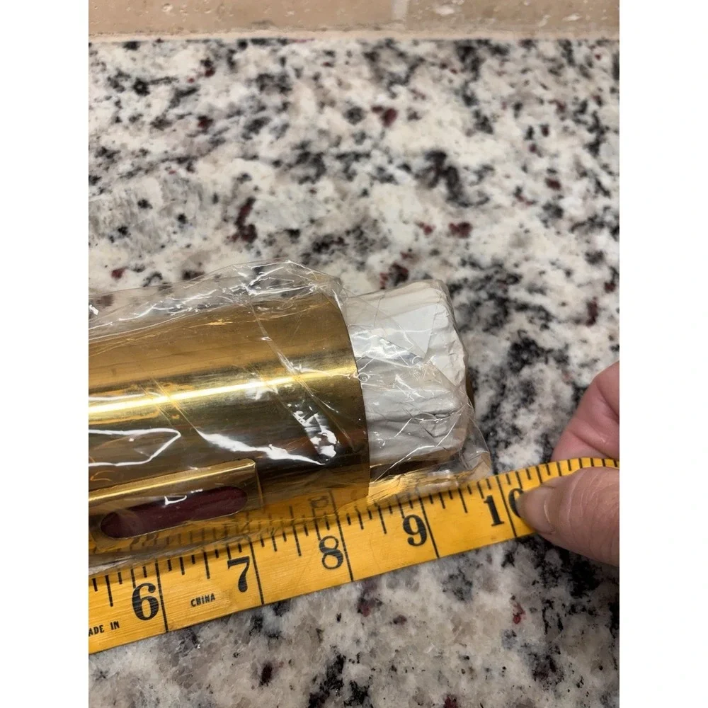 Vintage Solid Brass Fireplace Match Holder NOS New‎ In Box Taiwan